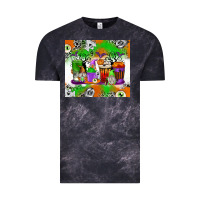 Cloud Black Halloween Coffee Cups Vintage Tee - texasbilliewilder