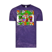 Cloud Purple Halloween Coffee Cups Vintage Tee - texasbilliewilder