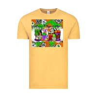Vintage Mustard Halloween Coffee Cups Vintage Tee - texasbilliewilder