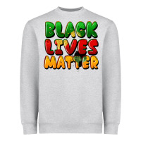 Heather Grey black lives matter Heavyweight Sweatshirt - FaDigitalArtStudio