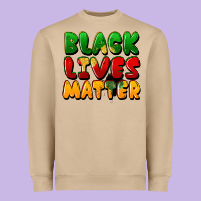 Black Lives Matter Heavyweight Sweatshirt Designed By Fadigitalartstudio