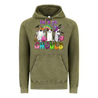 Vintage Olive Let's go ghouls Vintage Hoodie - NancyCooperArtShop