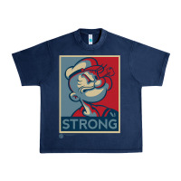 Navy 1 popeye strong brand a transparent Urban Heavy Tee - tuanDangUi