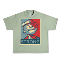 Oil Green 1 popeye strong brand a transparent Urban Heavy Tee - tuanDangUi