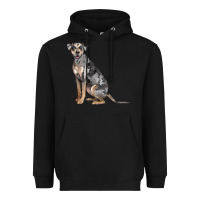 Black catahoula leopard dog Heavyweight Hoodie - LillyAllenDesigns