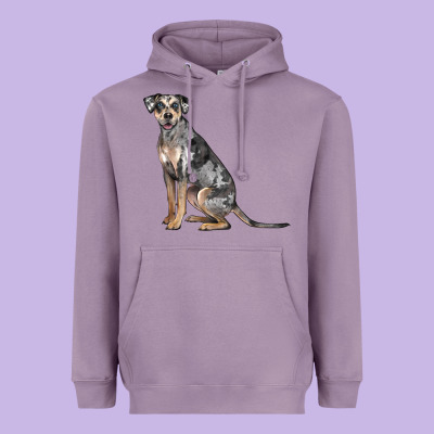Catahoula Leopard Dog Heavyweight Hoodie Designed By Lillyallendesigns