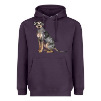 Plum catahoula leopard dog Heavyweight Hoodie - LillyAllenDesigns