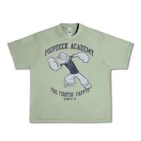 Oil Green popeye poopdeck academy brand a transparent Urban Heavy Tee - tuanDangUi