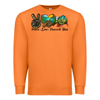 Peace Love Peacock Bass Premium Sweatshirt | Teevron