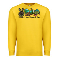 Lemon Peace Love Peacock Bass Premium Sweatshirt - LillyAllenDesigns