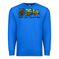 True Royal Peace Love Peacock Bass Premium Sweatshirt - LillyAllenDesigns