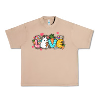 Burro Love Easter Urban Heavy Tee - NancyCooperArtShop