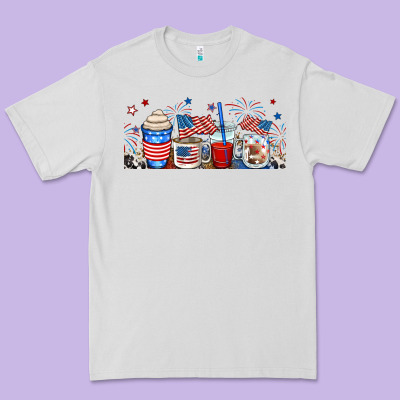 4th Of July Coffe Cups Premium Tee Designed By Ranaportraitstore