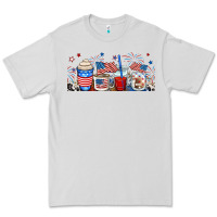Dove Grey 4th of july coffe cups Premium Tee - RanaPortraitStore