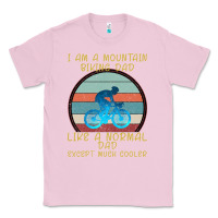 Bubblegum Pink I Am A Mountain Biking Dad Classic Tee - Bettercallsaul
