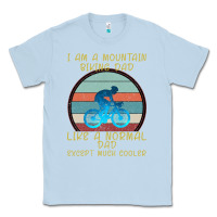 Dusty Blue I Am A Mountain Biking Dad Classic Tee - Bettercallsaul