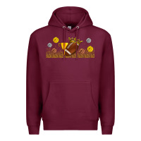 Burgundy winner cup american football libbey glass Premium Hoodie - BundleAndBundleShop