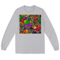 Moon Dust mardi gras hearts Long Sleeve Tee - CowGirlArtShop