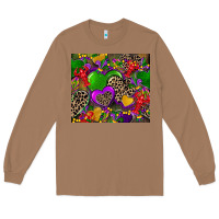 Toasted Coconut mardi gras hearts Long Sleeve Tee - CowGirlArtShop