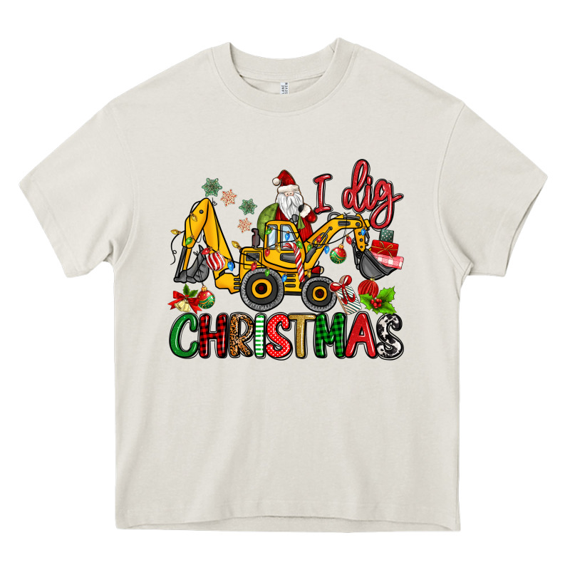 I Dig Christmas Heavy Core Tee by MaliasSmallBusiness | Teevron