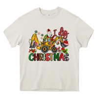 Cream I Dig Christmas Heavy Core Tee - MaliasSmallBusiness