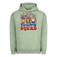 Pigment Oil Green fireworks squad Urban Hoodie - BarkalooDesign