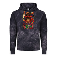 Cloud Black santas favorite postal worker afro messy bun Vintage Hoodie - texasbilliewilder