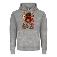 Cloud Rock santas favorite postal worker afro messy bun Vintage Hoodie - texasbilliewilder