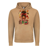 Vintage Camel santas favorite postal worker afro messy bun Vintage Hoodie - texasbilliewilder