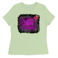Matcha halloween backround moon Ladies Tee - RanaPortraitStore