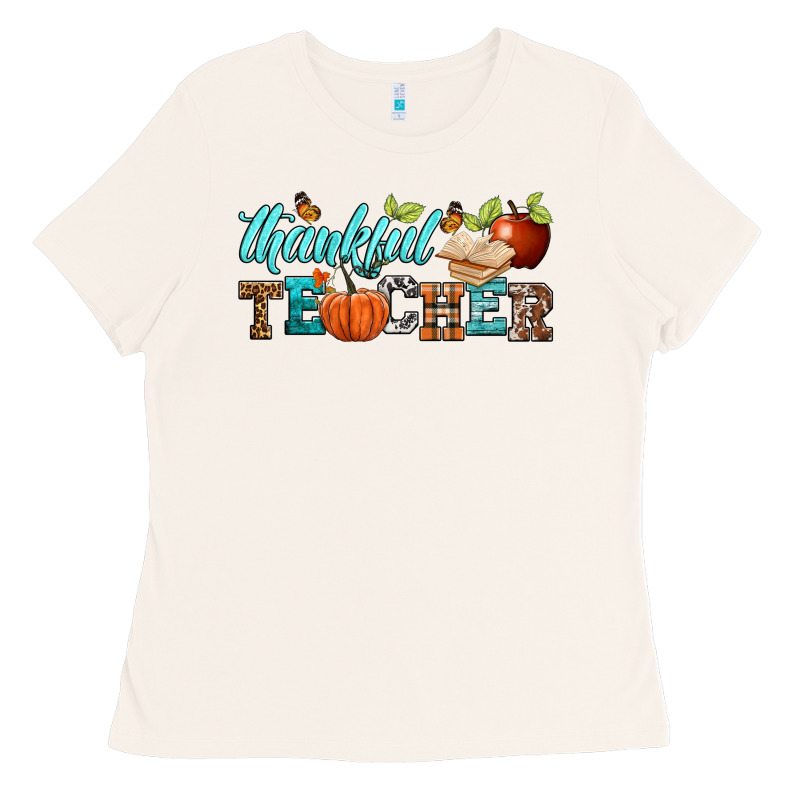 Thankful Teacher Ladies Tee by BundleAndBundleShop | Teevron