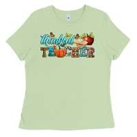 Matcha thankful teacher Ladies Tee - BundleAndBundleShop