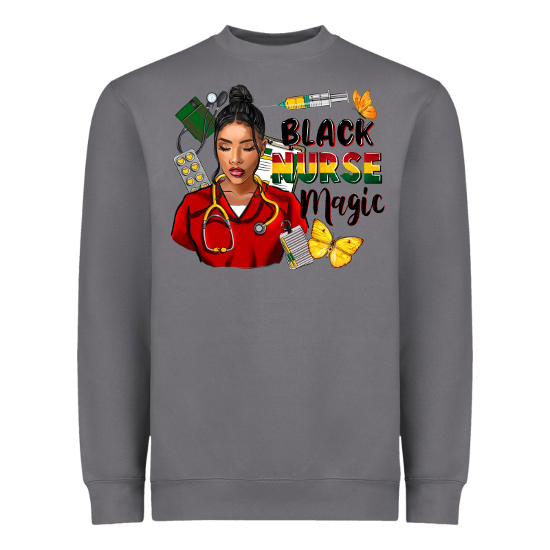 Juneteenth Black Nurse Magic Heavyweight Sweatshirt by FaDigitalArtStudio | Teevron
