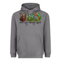 Storm Peace Love Chameleon Lizard Heavyweight Hoodie - LillyAllenDesigns