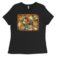 Autumn Distressed Background Ladies Tee | Teevron
