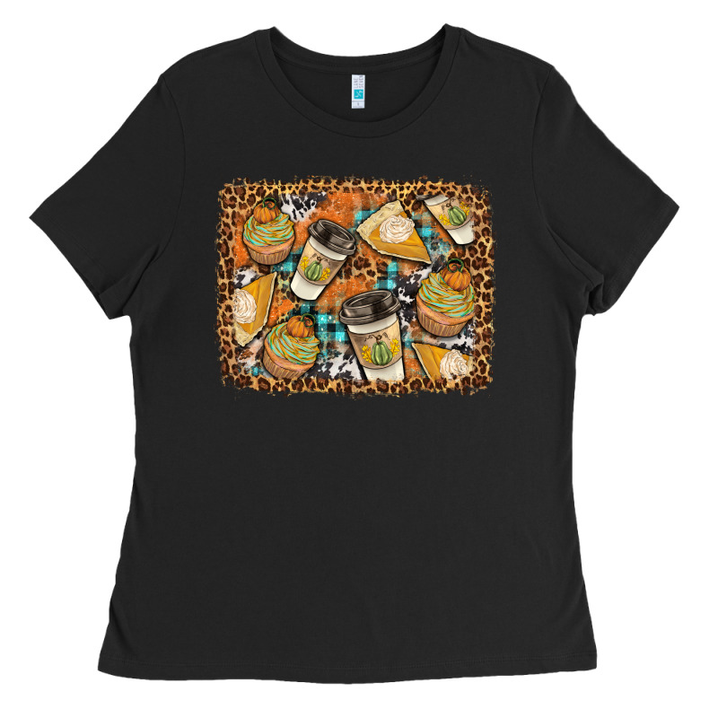 Autumn Distressed Background Ladies Tee by BundleAndBundleShop | Teevron