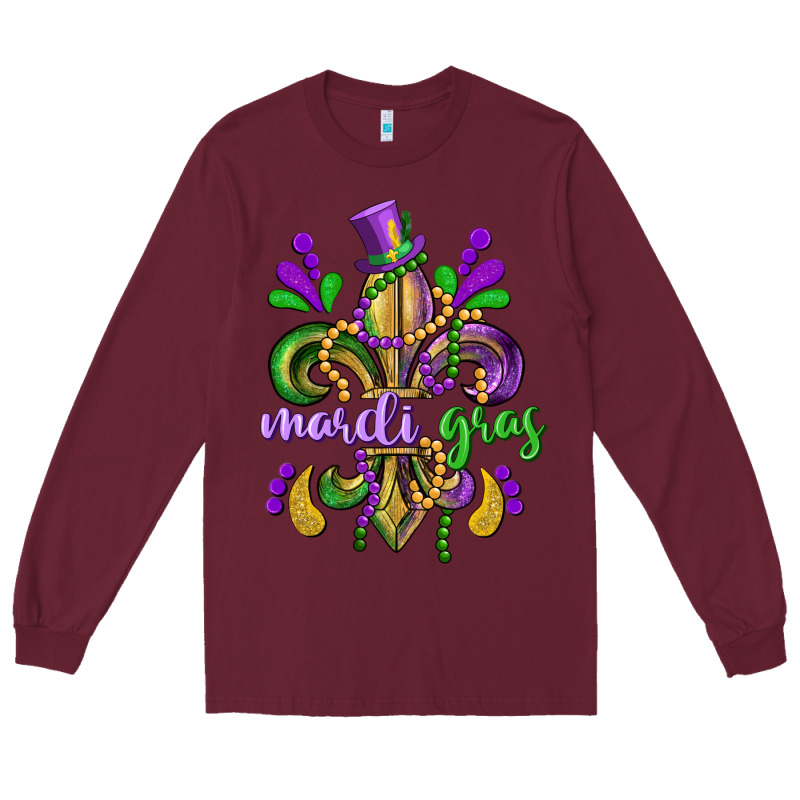 Mardi Gras Fleur De Lis Long Sleeve Tee by CowGirlArtShop | Teevron