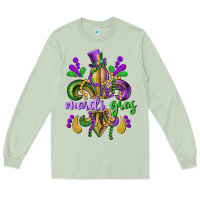 Matcha mardi gras fleur de lis Long Sleeve Tee - CowGirlArtShop