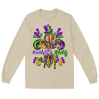 Mushroom mardi gras fleur de lis Long Sleeve Tee - CowGirlArtShop