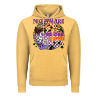 Vintage Mustard Nightmare before the coffee halloween Vintage Hoodie - NancyCooperArtShop