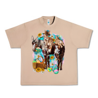 Burro Happy Easter Day Rodeo Urban Heavy Tee - NancyCooperArtShop