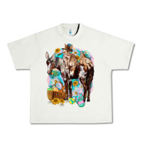 Pistachio Happy Easter Day Rodeo Urban Heavy Tee - NancyCooperArtShop