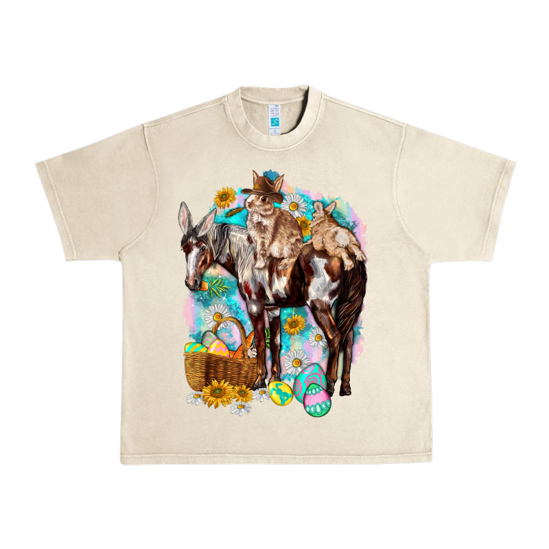 Happy Easter Day Rodeo Urban Heavy Tee by NancyCooperArtShop | Teevron