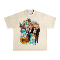 Sandshell Happy Easter Day Rodeo Urban Heavy Tee - NancyCooperArtShop