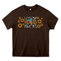 Chocolate Brown howdy heifer Heavy Core Tee - JahusDesignShop
