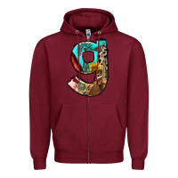 Burgundy farm life alphabet lowercase letters g Zipper Hoodie - BundleAndBundleShop