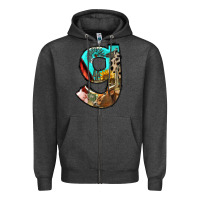 Charcoal Heather farm life alphabet lowercase letters g Zipper Hoodie - BundleAndBundleShop