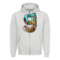 Dove Grey farm life alphabet lowercase letters g Zipper Hoodie - BundleAndBundleShop