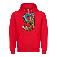 Red farm life alphabet lowercase letters g Zipper Hoodie - BundleAndBundleShop