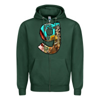 Sports Green farm life alphabet lowercase letters g Zipper Hoodie - BundleAndBundleShop